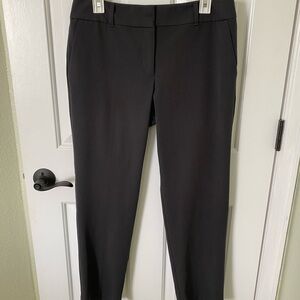 Ann Taylor Charcoal Straight Leg Pant in Seasonless Stretch